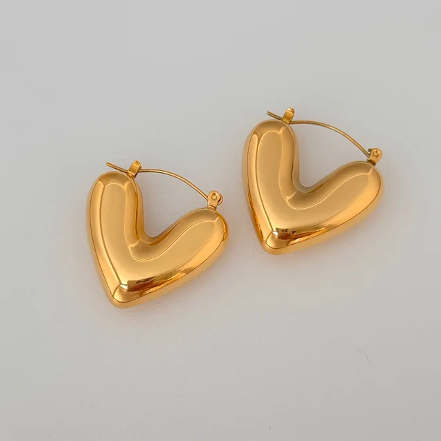 Golden Heartbeat Hoops