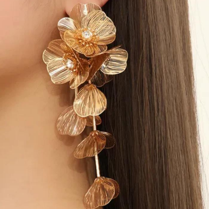 Blossom Cascade Statement Earrings