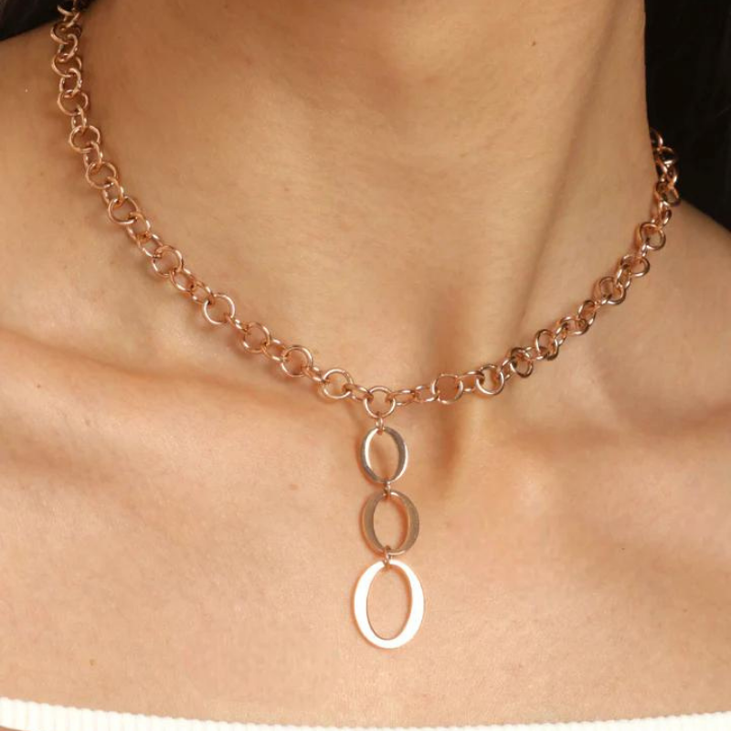 Dazzle Necklace - Rose Gold