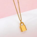 Load image into Gallery viewer, Hidden Treasure Lock Necklace
