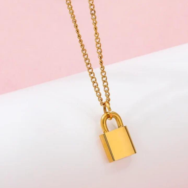 Hidden Treasure Lock Necklace