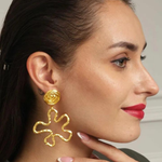 Load image into Gallery viewer, Golden Bloom Earrings
