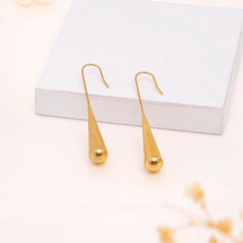 Golden Droplet Earrings