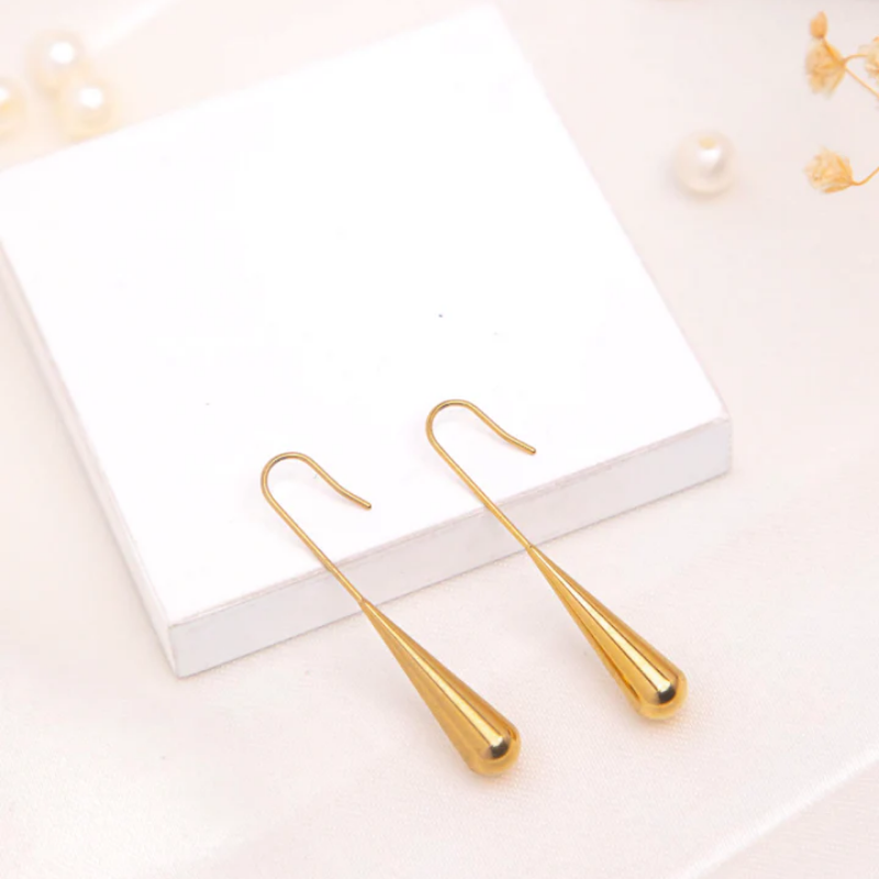 Golden Droplet Earrings