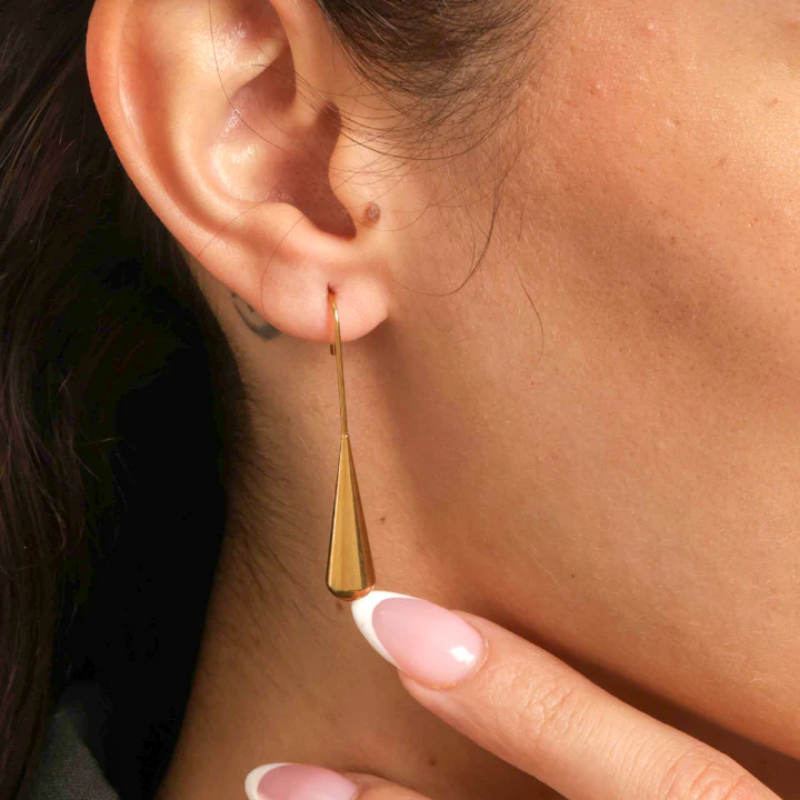 Golden Droplet Earrings