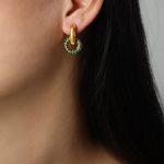 Load image into Gallery viewer, DOUBLE HOOP HUGGIES EARRING
