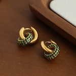 Load image into Gallery viewer, DOUBLE HOOP HUGGIES EARRING
