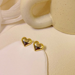 Load image into Gallery viewer, HEART STUDS EARRINGS
