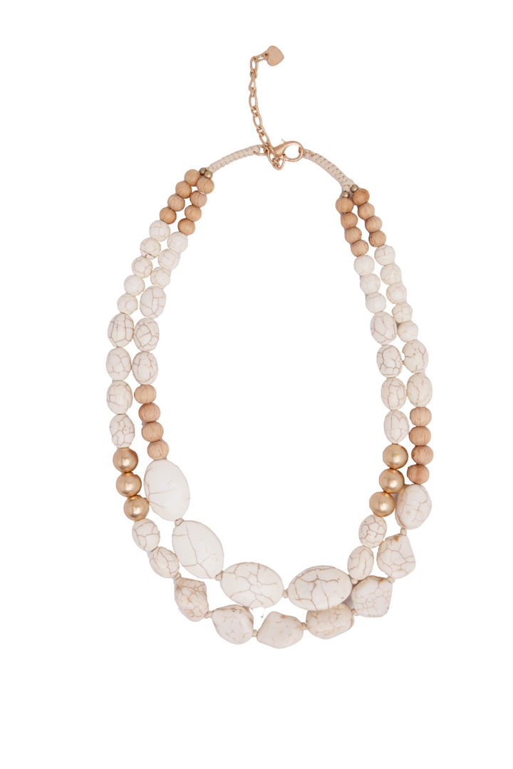 White Stone Necklace