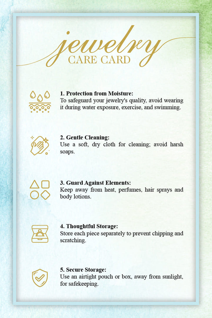 Shell Necklace Care Card